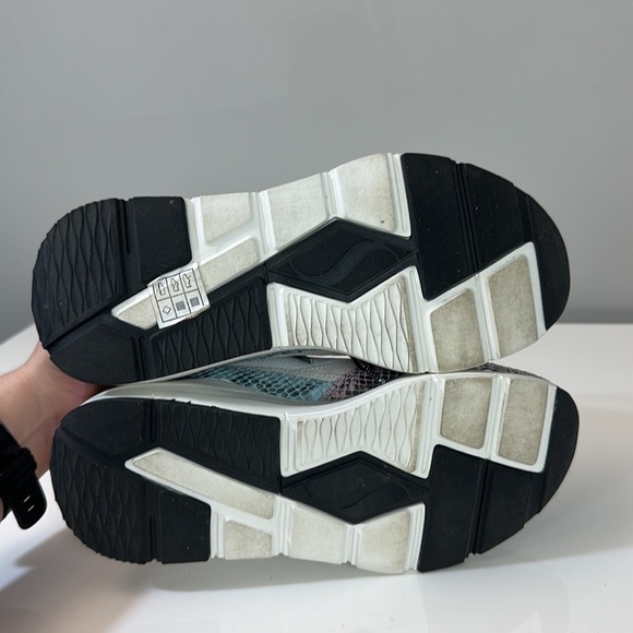 Skechers Rovina Jungle Vibes White Faux Leather Chunky Dad Sneakers Size 7 - Picture 9 of 15